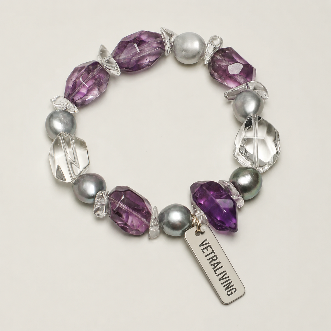 Mystic Lavender Pearl Bracelet
