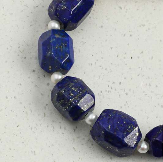Luna Azure Pearl Bracelet