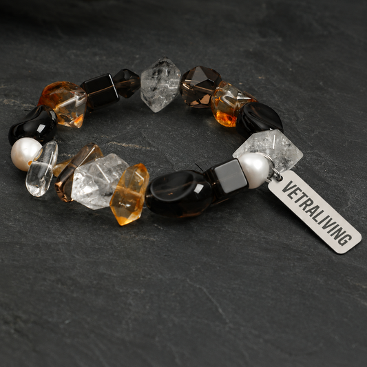 Amber Eclipse Crystal Bracelet