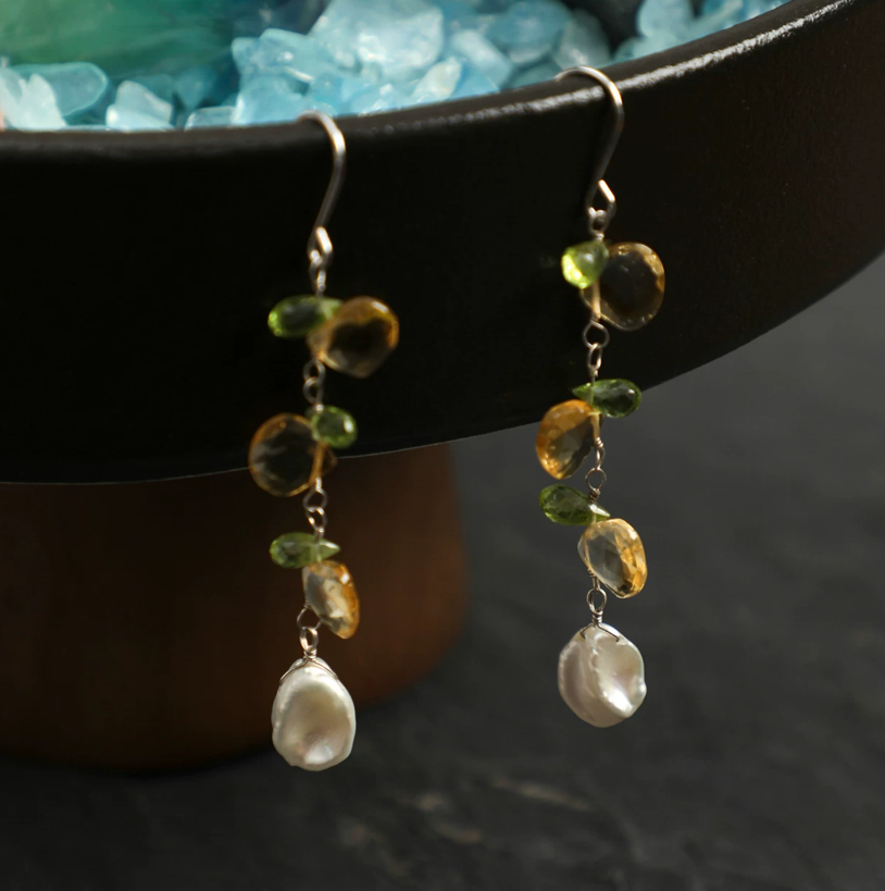Solstice Citrine Bloom Earrings