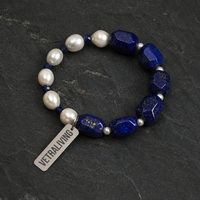 Luna Azure Pearl Bracelet