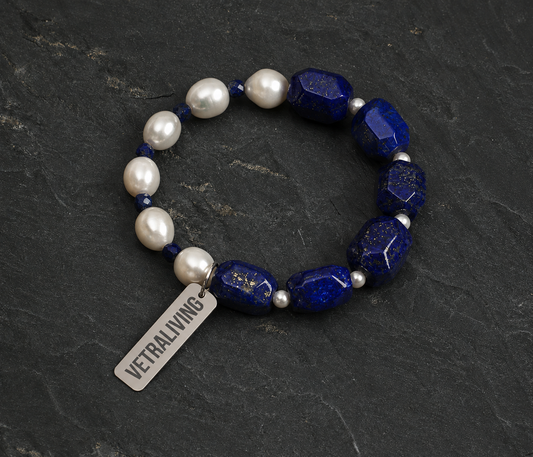 Luna Azure Pearl Bracelet