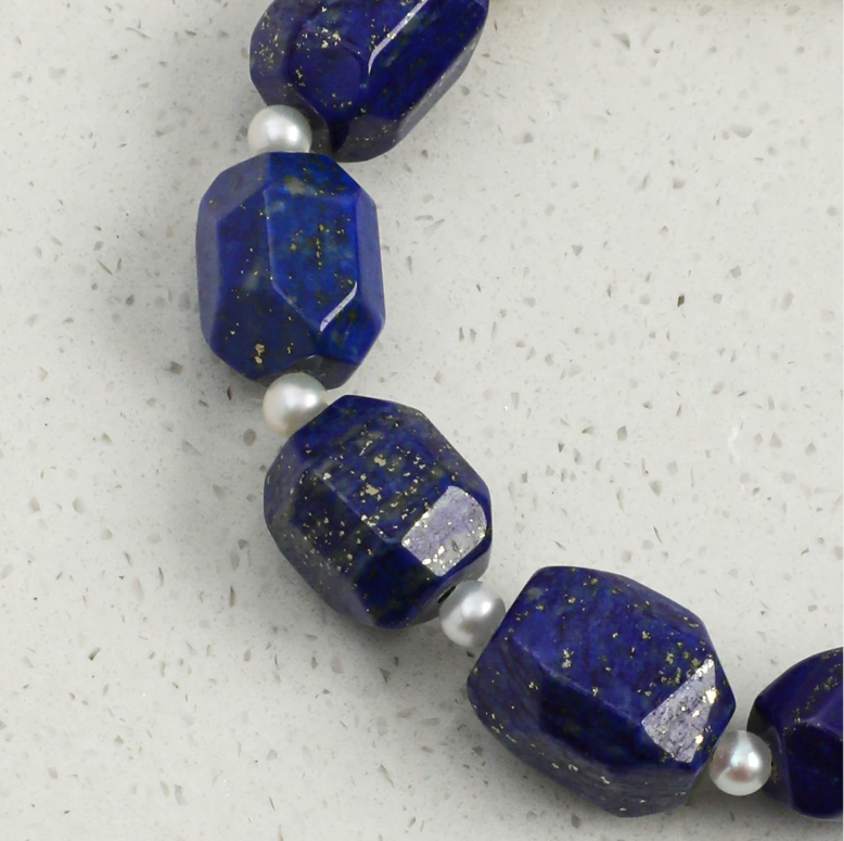 Luna Azure Pearl Bracelet