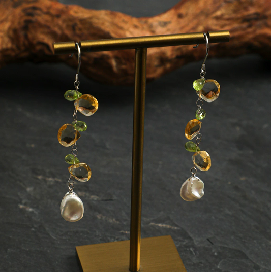 Solstice Citrine Bloom Earrings