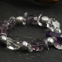 Mystic Lavender Pearl Bracelet