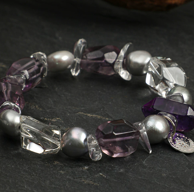 Mystic Lavender Pearl Bracelet