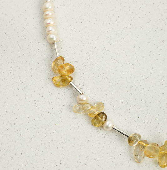 Amber Sonata Pearl Necklace
