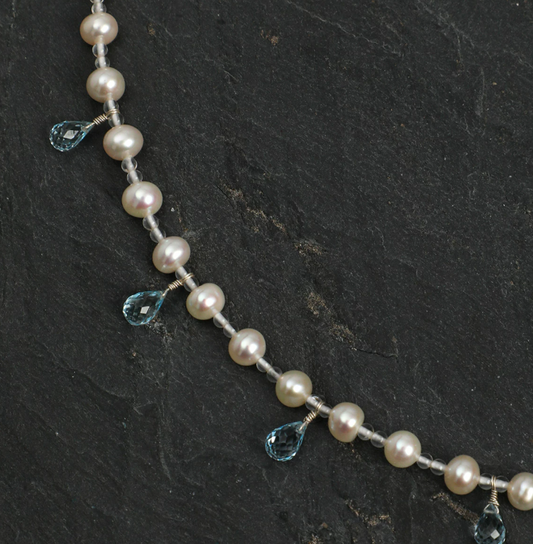 Starlit Grace Pearl Necklace