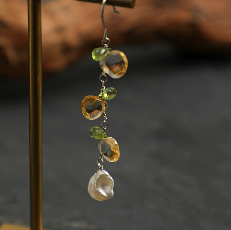 Solstice Citrine Bloom Earrings