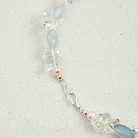 Ocean Halo Gemstone Necklace