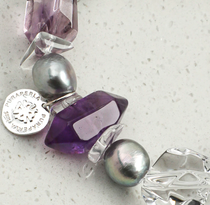 Mystic Lavender Pearl Bracelet