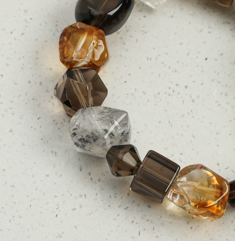 Amber Eclipse Crystal Bracelet