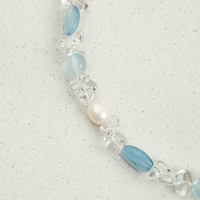 Ocean Halo Gemstone Necklace