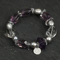 Mystic Lavender Pearl Bracelet