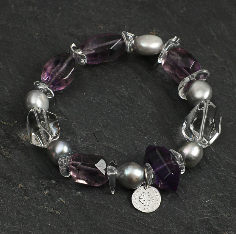 Mystic Lavender Pearl Bracelet