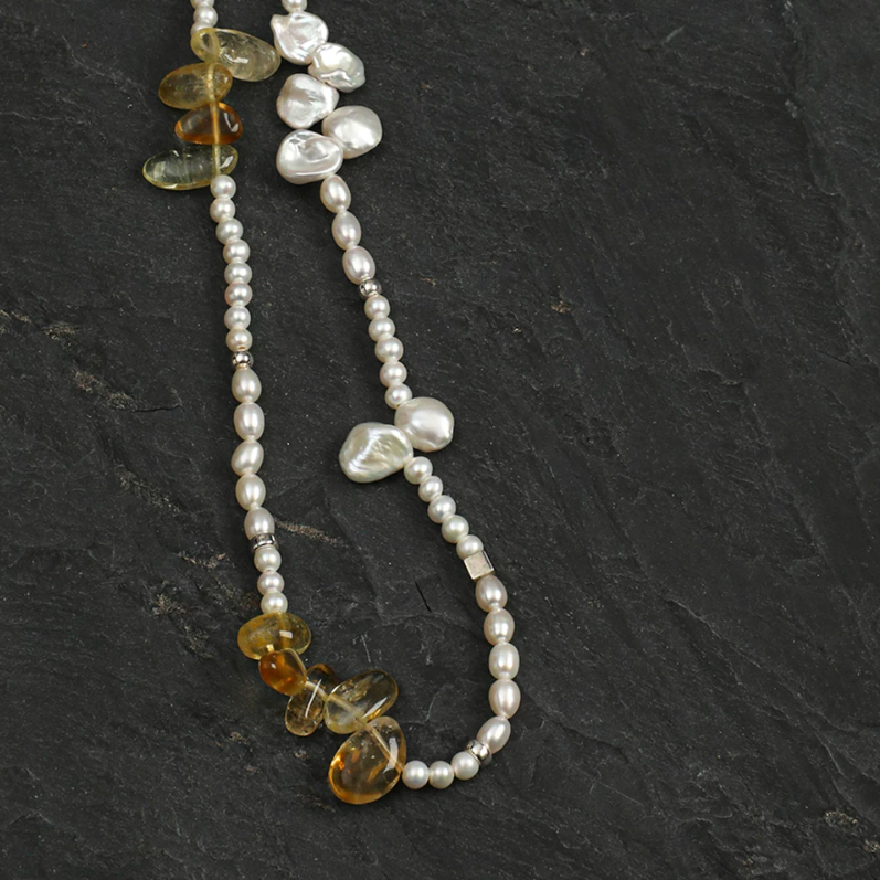 Aurora Blossom Pearl Necklace