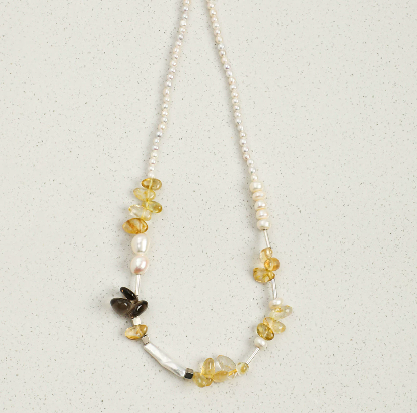 Amber Sonata Pearl Necklace