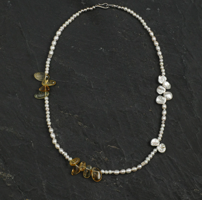 Aurora Blossom Pearl Necklace