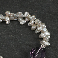 Amethyst Whisper Pearl Bracelet