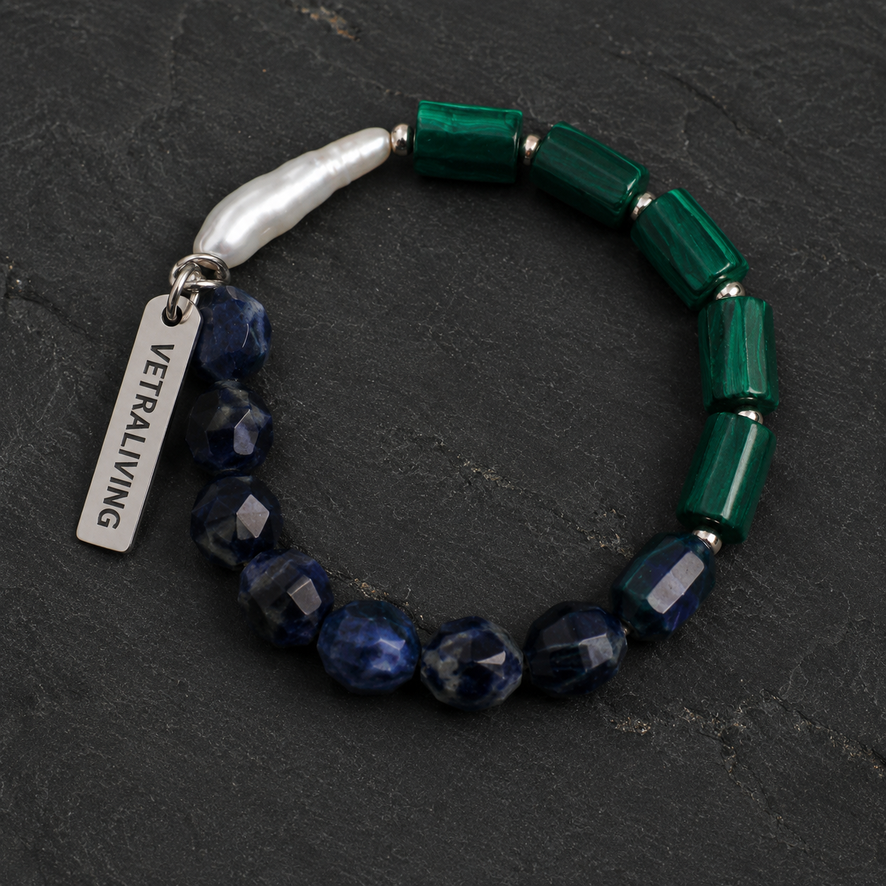 Emerald Tide Gem Bracelet